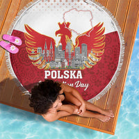 Poland Constitution Day Beach Blanket Warsaw Capital Mazurek Dabrowskiego