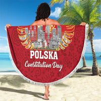 Poland Constitution Day Beach Blanket Warsaw Capital Mazurek Dabrowskiego