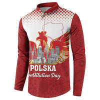 Poland Constitution Day Button Sweatshirt Warsaw Capital Mazurek Dabrowskiego