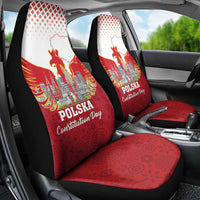 Poland Constitution Day Car Seat Cover Warsaw Capital Mazurek Dabrowskiego