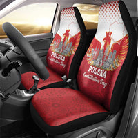 Poland Constitution Day Car Seat Cover Warsaw Capital Mazurek Dabrowskiego