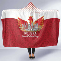 Poland Constitution Day Hooded Blanket Warsaw Capital Mazurek Dabrowskiego