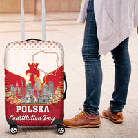 Poland Constitution Day Luggage Cover Warsaw Capital Mazurek Dabrowskiego