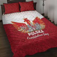 Poland Constitution Day Quilt Bed Set Warsaw Capital Mazurek Dabrowskiego