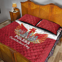 Poland Constitution Day Quilt Bed Set Warsaw Capital Mazurek Dabrowskiego