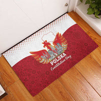 Poland Constitution Day Rubber Doormat Warsaw Capital Mazurek Dabrowskiego