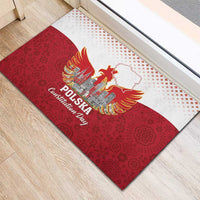 Poland Constitution Day Rubber Doormat Warsaw Capital Mazurek Dabrowskiego