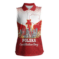 Poland Constitution Day Women Sleeveless Polo Shirt Warsaw Capital Mazurek Dabrowskiego