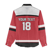 Austria Hockey Custom Women Casual Shirt Austrian Eagle Pride