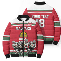 Hungary Hockey Custom Bomber Puffer Jacket Magyars Pride National Team