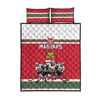 Hungary Hockey Quilt Bed Set Magyars Pride National Team