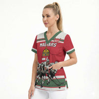 Hungary Hockey Custom Scrub Top Magyars Pride National Team