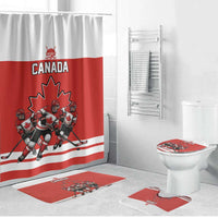Canada Hockey Bathroom Set Maple Leaf Northern Pride