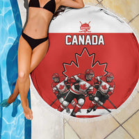 Canada Hockey Beach Blanket Maple Leaf Northern Pride
