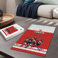 Canada Hockey Puzzle Maple Leaf Northern Pride