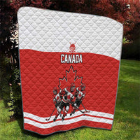 Canada Hockey Quilt Maple Leaf Northern Pride