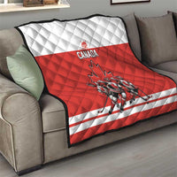Canada Hockey Quilt Maple Leaf Northern Pride