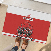 Canada Hockey Rubber Doormat Maple Leaf Northern Pride