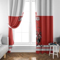Canada Hockey Window Curtain Maple Leaf Northern Pride