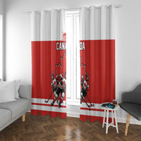 Canada Hockey Window Curtain Maple Leaf Northern Pride