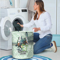 Kentucky Horse Racing Laundry Basket Mint Julep Run For The Roses Art