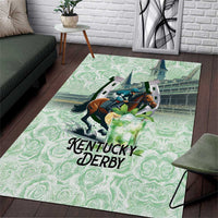 Kentucky Horse Racing Area Rug Mint Julep Run For The Roses Art