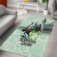 Kentucky Horse Racing Area Rug Mint Julep Run For The Roses Art