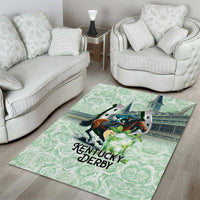 Kentucky Horse Racing Area Rug Mint Julep Run For The Roses Art
