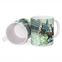 Kentucky Horse Racing Ceramic Mug Mint Julep Run For The Roses Art