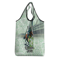 Kentucky Horse Racing Grocery Bag Mint Julep Run For The Roses Art