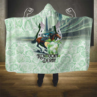 Kentucky Horse Racing Hooded Blanket Mint Julep Run For The Roses Art