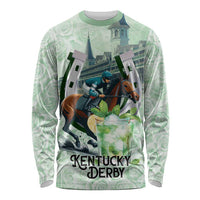 Kentucky Horse Racing Long Sleeve Shirt Mint Julep Run For The Roses Art