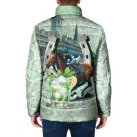 Kentucky Horse Racing Padded Jacket Mint Julep Run For The Roses Art
