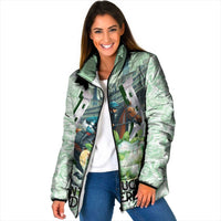 Kentucky Horse Racing Padded Jacket Mint Julep Run For The Roses Art