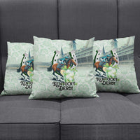 Kentucky Horse Racing Pillow Cover Mint Julep Run For The Roses Art