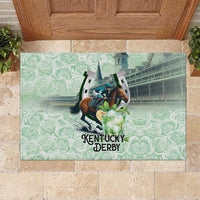 Kentucky Horse Racing Rubber Doormat Mint Julep Run For The Roses Art