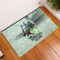 Kentucky Horse Racing Rubber Doormat Mint Julep Run For The Roses Art