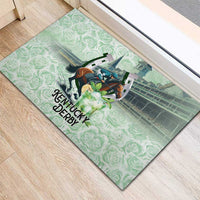 Kentucky Horse Racing Rubber Doormat Mint Julep Run For The Roses Art
