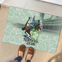 Kentucky Horse Racing Rubber Doormat Mint Julep Run For The Roses Art