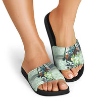 Kentucky Horse Racing Slide Sandals Mint Julep Run For The Roses Art