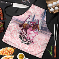 Kentucky Horse Racing Apron Rose Run For The Roses Derby Art
