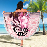 Kentucky Horse Racing Beach Blanket Rose Run For The Roses Derby Art