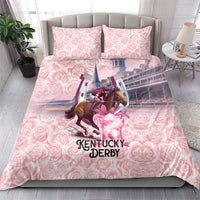 Kentucky Horse Racing Bedding Set Rose Run For The Roses Derby Art