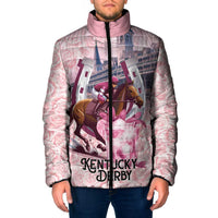 Kentucky Horse Racing Padded Jacket Rose Run For The Roses Derby Art