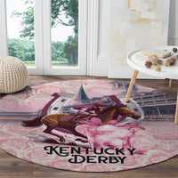 Kentucky Horse Racing Round Carpet Rose Run For The Roses Derby Art