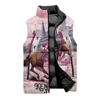Kentucky Horse Racing Sleeveless Puffer Jacket Rose Run For The Roses Derby Art