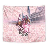 Kentucky Horse Racing Tapestry Rose Run For The Roses Derby Art