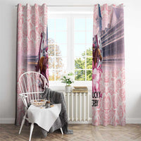 Kentucky Horse Racing Window Curtain Rose Run For The Roses Derby Art