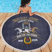 152nd Kentucky Horse Racing Beach Blanket Derby Run For The Roses Vintage