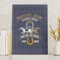152nd Kentucky Horse Racing Canvas Wall Art Derby Run For The Roses Vintage